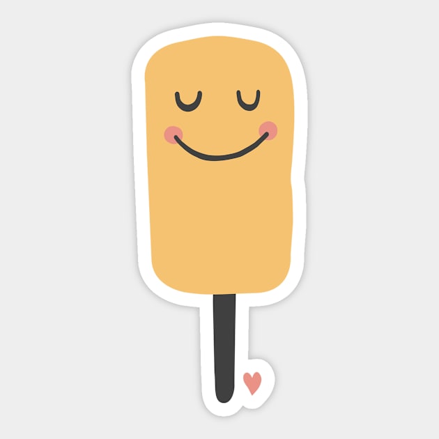 the happy popsicle Sticker by spaghettis